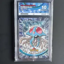 Ace 10 Topps Chrome Tentacruel #73 Pokemon TV 2000 GEM MINT - Image 3