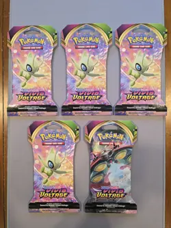 Pokemon Vivid Voltage Sleeved Booster Packs X5 - Image 1