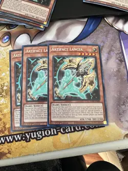 Artifact Lancea (3x) RA01-EN006 Secret Rare 1st Edition NM Yugioh - Image 1