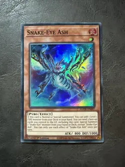Snake-Eye Ash - AGOV-EN007 - Super Rare - 1st Edition - YuGiOh - New - Image 1