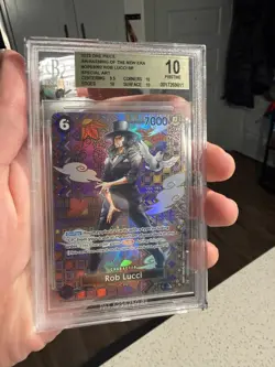 One Piece Awakening Of The New Era SP 03-092 Rob Lucci BGS 10 Pristine 10 💎 - Image 1