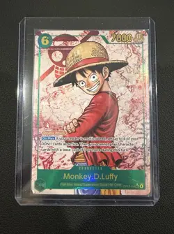 Monkey D. Luffy OP13-116 Secret Rare Alternate Art Carrying On His Will NM - Image 1