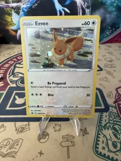 Eevee SWSH190 Sword & Shield Black Star Promo Holo Pokemon Card - Image 1