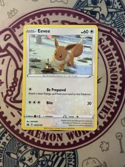 Eevee SWSH190 Sword & Shield Black Star Promo Holo Pokemon Card - Image 3