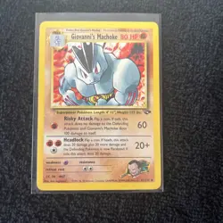 Vintage Pokemon Card - Giovanni's Machoke 42/132 Gym Challenge - LP - Image 1