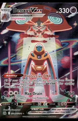 Pokemon Cards Deoxys VMAX GG45/GG70 Crown Zenith Galarian Gallery Holo NM *1 - Image 1