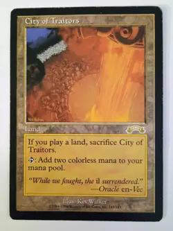 Magic the Gathering City of Traitors Exodus Card #2 See Pics for Condition - Image 1