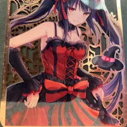 Goddess Story Gold METAL Card - Maiden Party - Serial Number #/200! Kurumi Date - Image 2