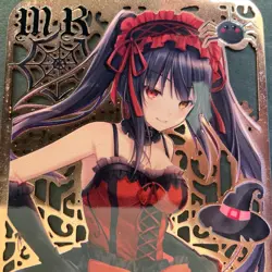 Goddess Story Gold METAL Card - Maiden Party - Serial Number #/200! Kurumi Date - Image 3