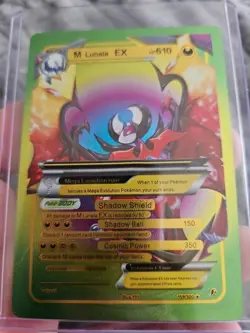 M Lunaia EX Rainbow Foil Fan Art Vinyl Collector Pokemon Card - Image 5