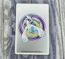 Queen of Diamonds Mareep 179 Pokemon Poker Playing Card 1999 Japan Lugia Silver - Image 2