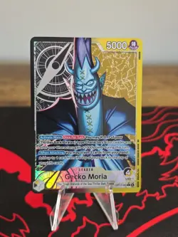 Gecko Moria Leader Alt Art OP14-080 NM English One Piece Card Game - Image 1