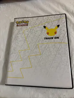 POKEMON TRADING CARD GAME PIKACHU TRAIN ON BINDER PORTFOLIO ALBUM 2 JUMBO CARDS - Image 1