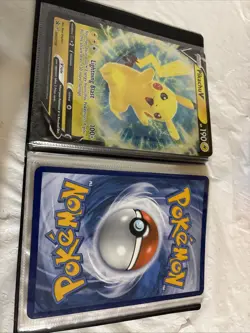 POKEMON TRADING CARD GAME PIKACHU TRAIN ON BINDER PORTFOLIO ALBUM 2 JUMBO CARDS - Image 3