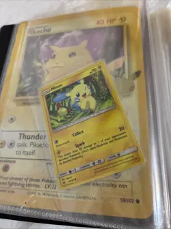 POKEMON TRADING CARD GAME PIKACHU TRAIN ON BINDER PORTFOLIO ALBUM 2 JUMBO CARDS - Image 5