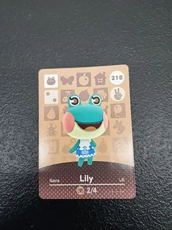 Animal Crossing Nintendo Amiibo - LILY #218 - Series 3 Authentic Card - Image 1