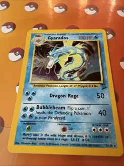 1999-2000 Pokemon Gyarados Holo Card 7/130 - Image 1