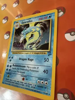 1999-2000 Pokemon Gyarados Holo Card 7/130 - Image 2