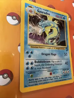 1999-2000 Pokemon Gyarados Holo Card 7/130 - Image 3
