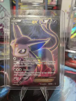 Pokemon TCG Espeon EX Holo Full Art Ultra Rare Card 117/122 XY Breakpoint - Image 1