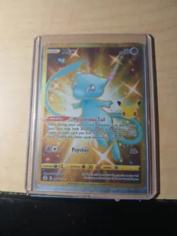 Mew 025/025 Celebrations 2021 Secret Rare Gold Pokemon Card TCG - Image 1