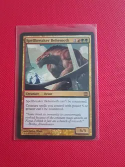 Magic the Gathering Alara Reborn Spellbreaker Behemoth Creature Card - Image 1