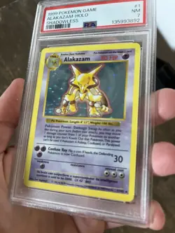Pokemon 1999 TCG Base Set Shadowless Holo 1/102 PSA 7 *GRADED* Near Mint Card - Image 3
