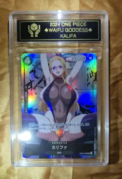 KALIFA One Piece Waifu Goddess Manga Card CUSTOM MADE Black label - Image 1