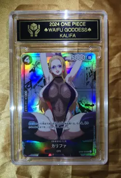 KALIFA One Piece Waifu Goddess Manga Card CUSTOM MADE Black label - Image 2