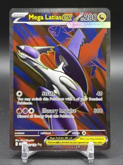 Mega Latias ex 163/132 Me01 Mega Evolution Holo Full Art UR NM Pokemon Card “A” - Image 1