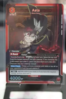 Asta Union Rare Black Clover UE08BT/BCV-1-075 Union Arena Card - Image 1
