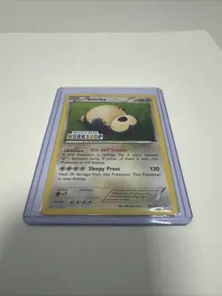 Pokemon TCG: SNORLAX 80/106 build-a-bear workshop promo card DAMAGED ng11312 - Image 2