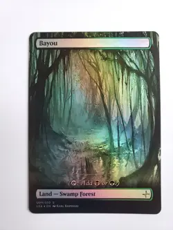 Bayou FOIL Original Dual Land Proxy Card Custom Fantasy Art Design - Image 1