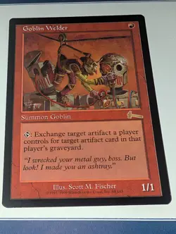 x1 Goblin Welder Urza's Legacy NM/EX MTG Magic The Gathering Regular - Image 1