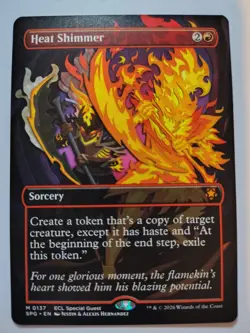 Heat Shimmer (Borderless) Special Guests Lorwyn Eclipsed MTG NM - Image 1