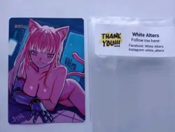 Magic The Gathering Custom Painted Sexy Catgirl Original - Image 3