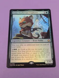 MTG Magic: Foundations: Loot, Exuberant Explorer Foil #0106 Rare - NM - Image 1