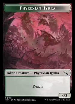Phyrexian Hydra (011) Token, March of the Machine, Lightly Played x 1 MTG - Image 1