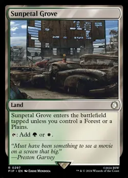 Sunpetal Grove FOIL (PIP 297) MTG Fallout - NM - Rare - Image 1