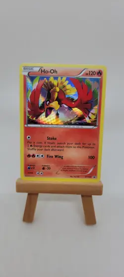 Pokemon TCG Ho-Oh Black Star Promo XY153 Holo Rare MP-LP Condition - Image 1