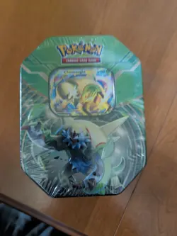 Sealed NEW Pokemon 2014 Chesnaught EX Kalos Power Tin Vintage booster packs - Image 1