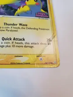 Pikachu 78/110 Reverse Holo stamped EX Holon Phantoms Pokemon Damaged - Image 4