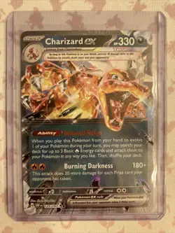 Pokemon TCG Charizard ex Sv03: Obsidian Flames 125/197 Holo Double Rare - Image 1