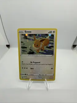 Pokemon TCG Eevee Black Star Promo Holo SWSH095 - Image 1