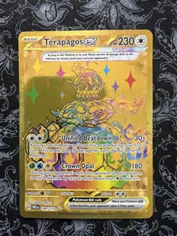 Pokemon TCG Terapagos ex 180/131 Prismatic Evolutions Hyper Rare - Image 1