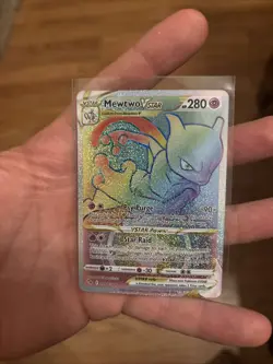 Mewtwo VSTAR 79/78 Rainbow Secret Rare Full Art Pokemon NM Free Ship & Tracked - Image 2