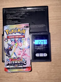 Pokemon TCG Prismatic Evolutions HEAVY Booster Pack 22.97g Sealed - God PackUU - Image 1