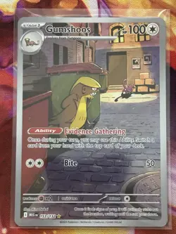 Pokemon Gumshoos 153/132 Me01: Mega Evolution Illustration Rare Holo English - Image 1