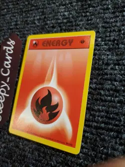 Pokemon - Fire Energy 98/102 - 1st Edition Shadowless Base Set NM - Image 2