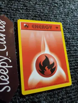 Pokemon - Fire Energy 98/102 - 1st Edition Shadowless Base Set NM - Image 3